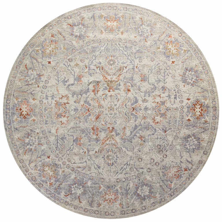 Chris Loves Julia x Loloi Rug in Oatmeal, Lavender - 7'10" x 10'
