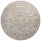 Chris Loves Julia x Loloi Rug in Oatmeal, Lavender - 2'7" x 12'0"