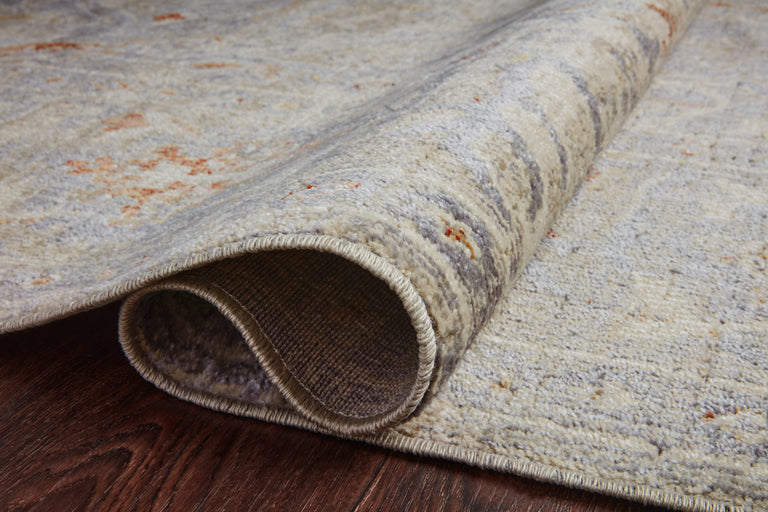 Chris Loves Julia x Loloi Rug in Oatmeal, Lavender - 7'10" x 10'