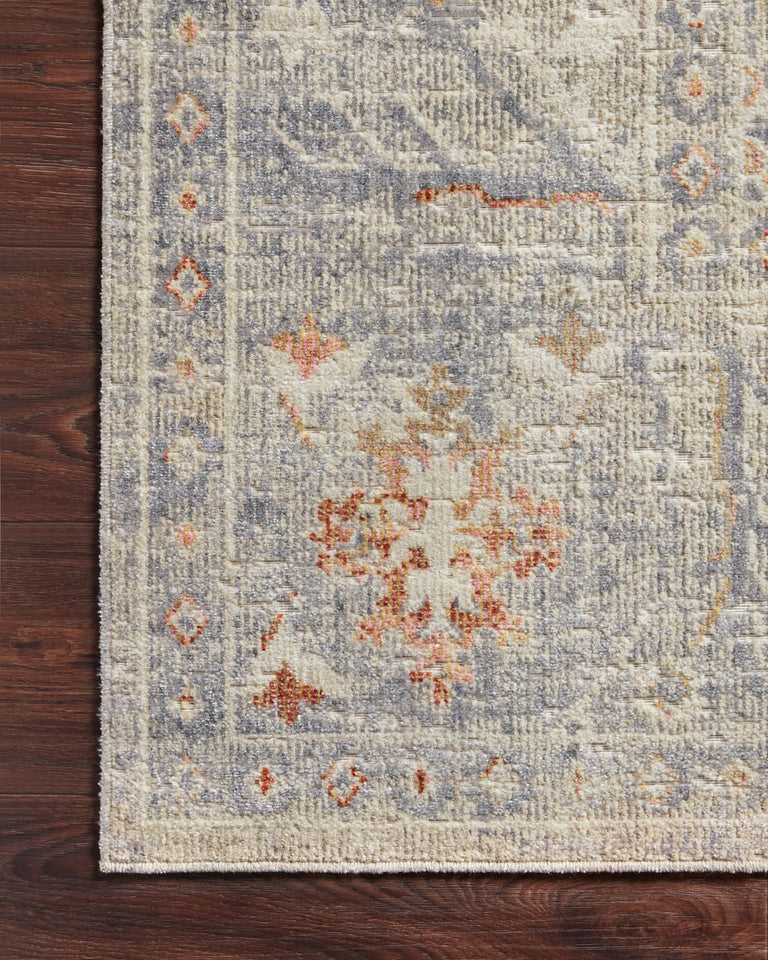 Chris Loves Julia x Loloi Rug in Oatmeal, Lavender - 7'10" x 10'