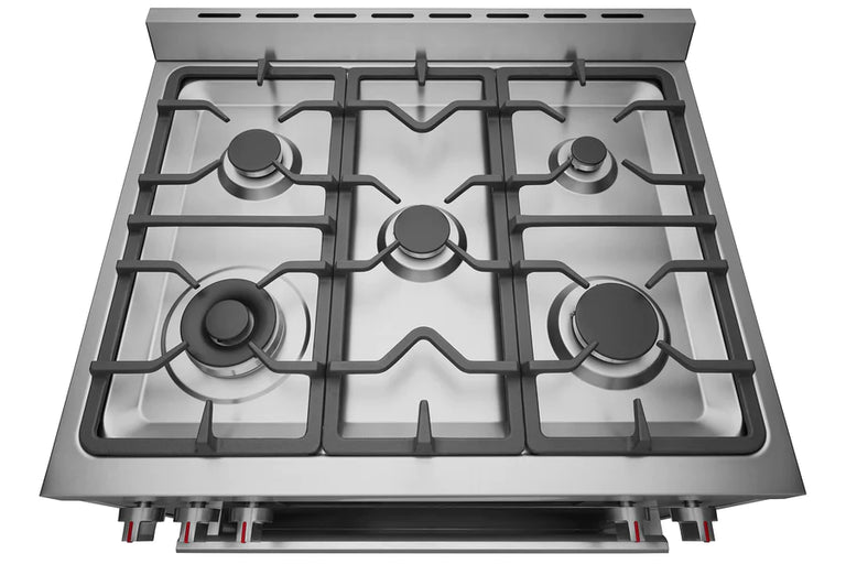 Robam 30 Inch Freestanding Gas Range with 5 Sealed Burners, 5.0 cu. ft. Oven in Stainless Steel, ROBAM-G517K