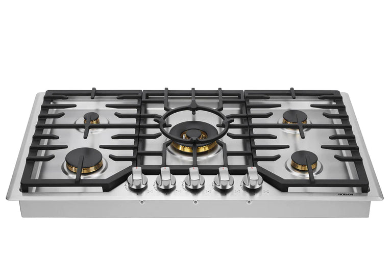 Robam 36 Inch 5 Burners Gas Cooktop in Stainless Steel, Robam-G515