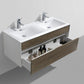 KubeBath Fitto 48 in. Havana Oak Wall Mount Modern Bathroom Vanity - Double Sink, S1200DCO