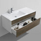 KubeBath Fitto 48 in. Havana Oak Wall Mount Modern Bathroom Vanity - Single Sink, S1200SCO