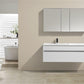 KubeBath Fitto 48 in. Gloss White  Wall Mount Modern Bathroom Vanity - Single Sink, S1200SGW