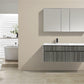 KubeBath Fitto 48 in. Ash Gray Wall Mount Modern Bathroom Vanity - Single Sink, S1200SHGASH