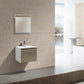 KubeBath Fitto 24 in. Havana Oak Wall Mount Modern Bathroom Vanity, S600CO