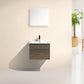 KubeBath Fitto 24 in. Havana Oak Wall Mount Modern Bathroom Vanity, S600CO