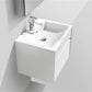 KubeBath Fitto 24 in. High Gloss White Wall Mount Modern Bathroom Vanity, S600GW