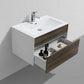KubeBath Fitto 32 in. Havana Oak Wall Mount Modern Bathroom Vanity, S800CO