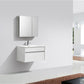KubeBath Fitto 32 in. Wall Mount Modern Bathroom Vanity - High Gloss White, S800GW, S800GW