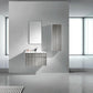 KubeBath Fitto 32 in. Wall Mount Modern Bathroom Vanity - Ash Gray, S800HGASH