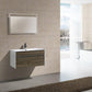 KubeBath Fitto 36 in. Havana Oak Wall Mount Modern Bathroom Vanity, S900CO