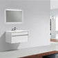 KubeBath Fitto 36 in. High Gloss White Wall Mount Modern Bathroom Vanity, S900GW