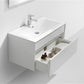 KubeBath Fitto 36 in. High Gloss White Wall Mount Modern Bathroom Vanity, S900GW