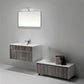 KubeBath Fitto 36 in. Ash Gray Wall Mount Modern Bathroom Vanity, S900HGASH