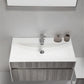 KubeBath Fitto 36 in. Ash Gray Wall Mount Modern Bathroom Vanity, S900HGASH