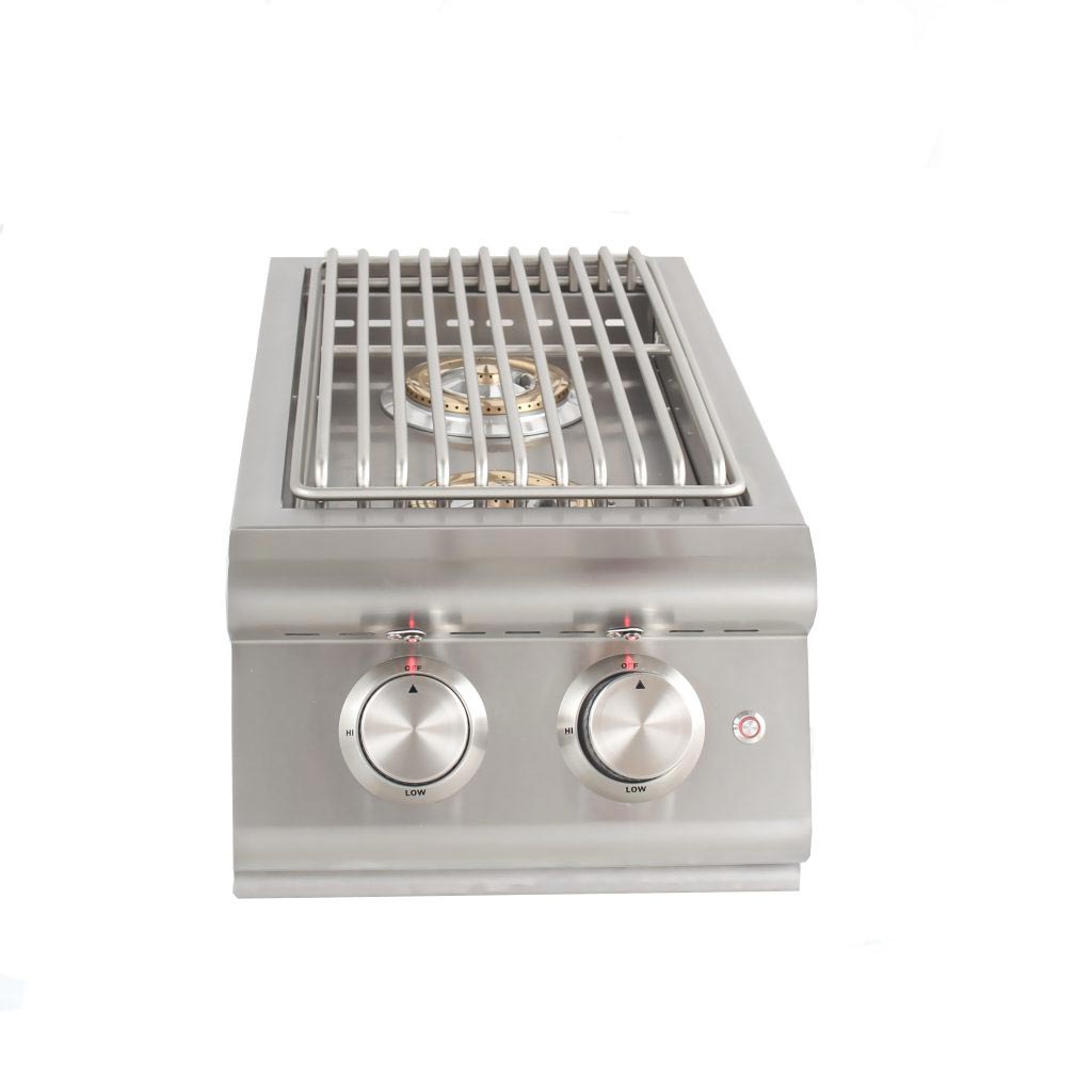 Blaze LTE Double Side Natural Gas Burner with Lights, BLZ-SB2LTE-NG