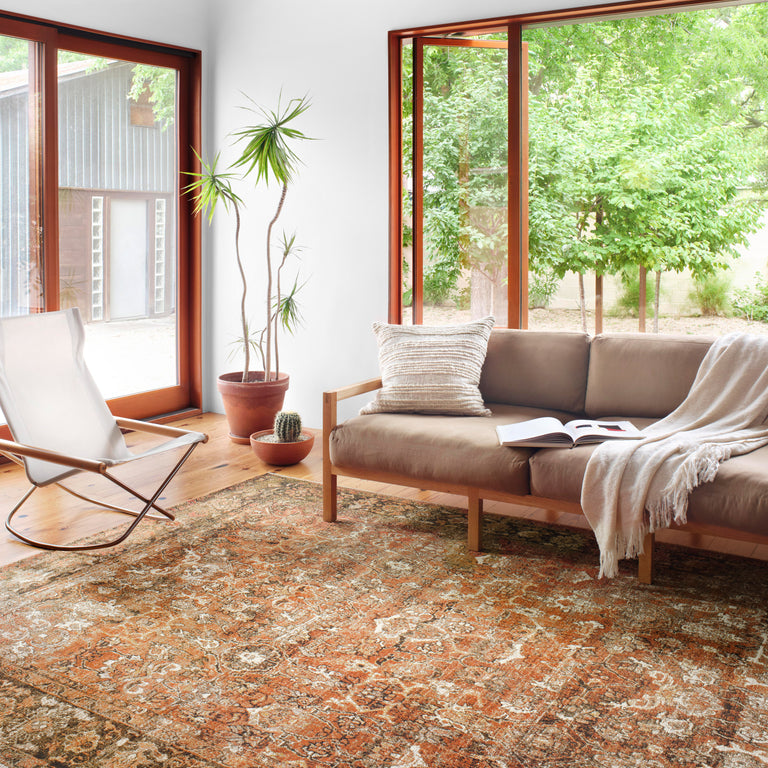 Loloi Rugs Sebastian Collection Rug in Rust, Tobacco - 10'6" x 13'9"
