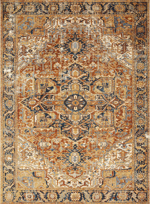 Loloi Rugs Sebastian Collection Rug in Red, Navy - 10'6" x 13'9"