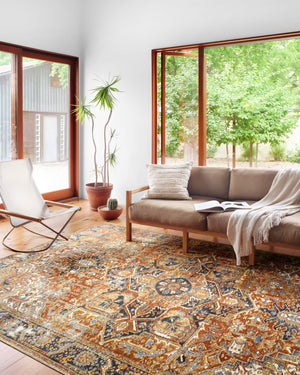 Loloi Rugs Sebastian Collection Rug in Red, Navy - 10'6" x 13'9"