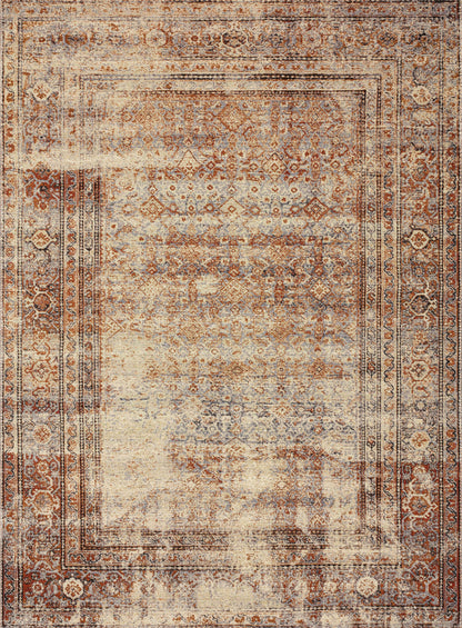Loloi Rugs Sebastian Collection Rug in Natural, Brick - 10'6" x 13'9"