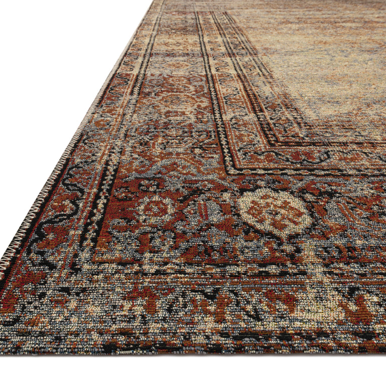Loloi Rugs Sebastian Collection Rug in Natural, Brick - 10'6" x 13'9"
