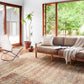 Loloi Rugs Sebastian Collection Rug in Natural, Brick - 10'6" x 13'9"