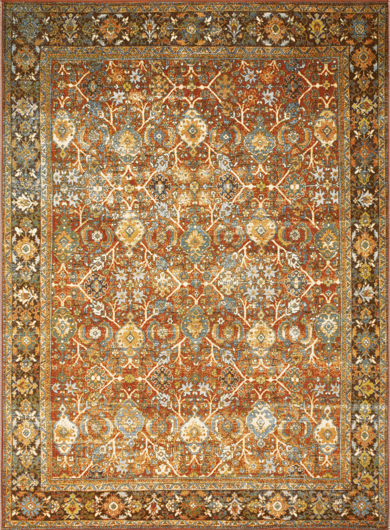 Loloi Rugs Sebastian Collection Rug in Red, Multi - 10'6" x 13'9"