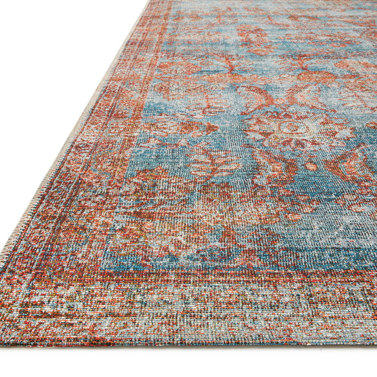 Loloi Rugs Sebastian Collection Rug in Ocean, Spice - 10'6" x 13'9"