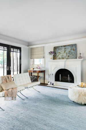 Loloi Rugs Serena Collection Rug in Lt. Blue - 5'6" x 8'6"