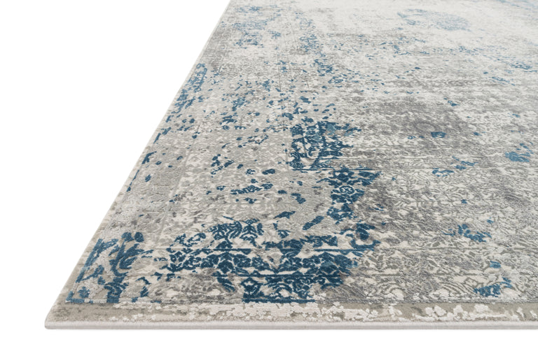 Loloi Rugs Sienne Collection Rug in Dove, Ocean - 12'2" x 15'