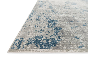 Loloi Rugs Sienne Collection Rug in Dove, Ocean - 5'3" x 7'8"