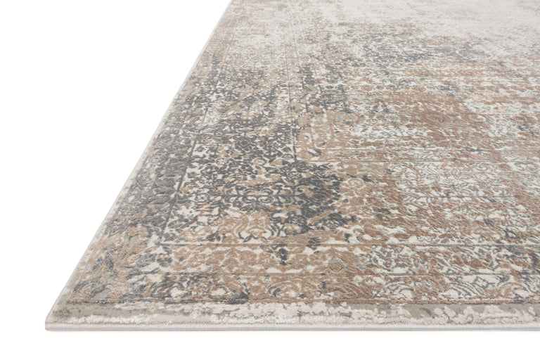 Loloi Rugs Sienne Collection Rug in Ivory, Pebble - 5'3" x 7'8"