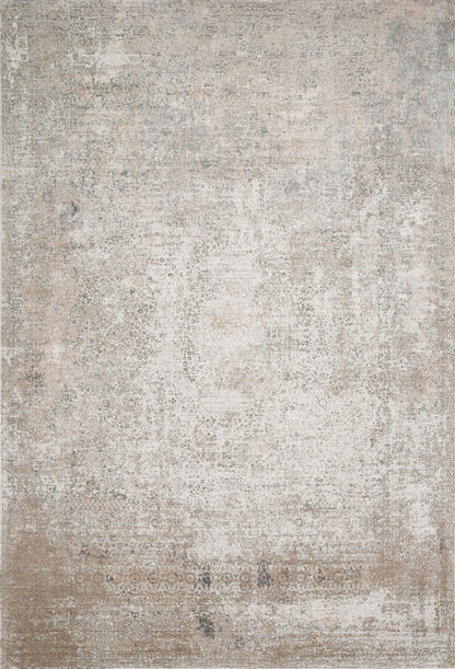 Loloi Rugs Sienne Collection Rug in Ivory, Pebble - 2'7" x 10'0"