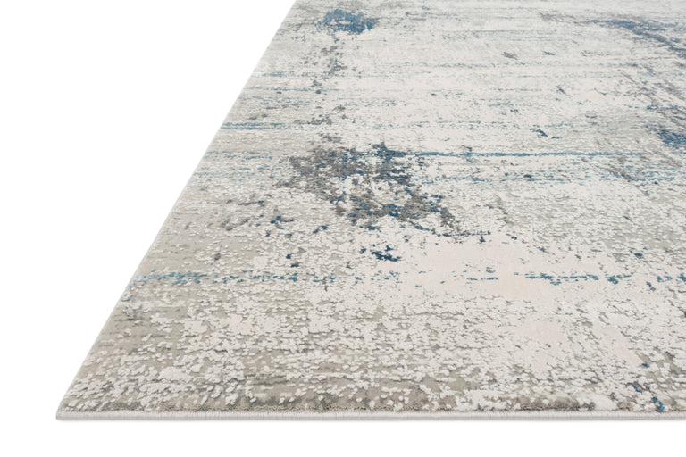 Loloi Rugs Sienne Collection Rug in Ivory, Ocean - 2'7" x 12'0"