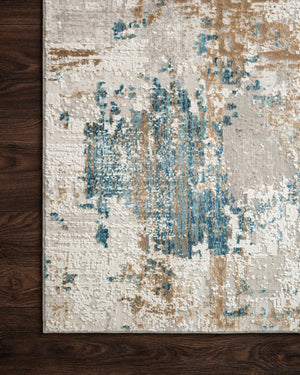Loloi Rugs Sienne Collection Rug in Ivory, Gold - 5'3" x 7'8"