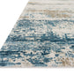 Loloi Rugs Sienne Collection Rug in Ivory, Azure - 6'7" x 9'2"
