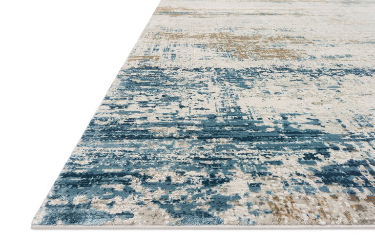 Loloi Rugs Sienne Collection Rug in Ivory, Azure - 9'2" x 12'0"