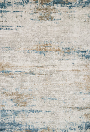 Loloi Rugs Sienne Collection Rug in Ivory, Azure - 12'2" x 15'