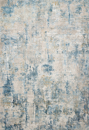 Loloi Rugs Sienne Collection Rug in Grey, Blue - 2'7" x 12'0"