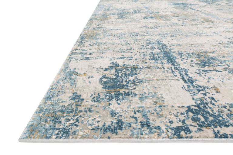 Loloi Rugs Sienne Collection Rug in Grey, Blue - 9'2" x 12'0"