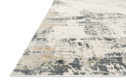 Loloi Rugs Sienne Collection Rug in Ivory, Granite - 5'3" x 7'8"