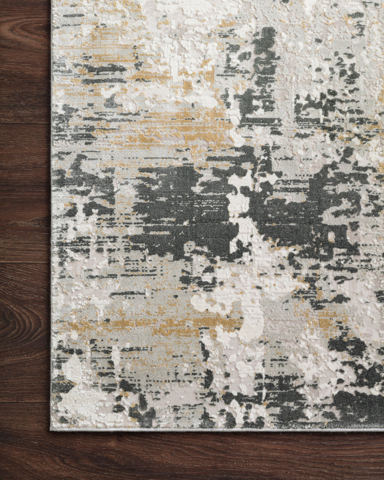 Loloi Rugs Sienne Collection Rug in Ivory, Granite - 2'7" x 10'0"