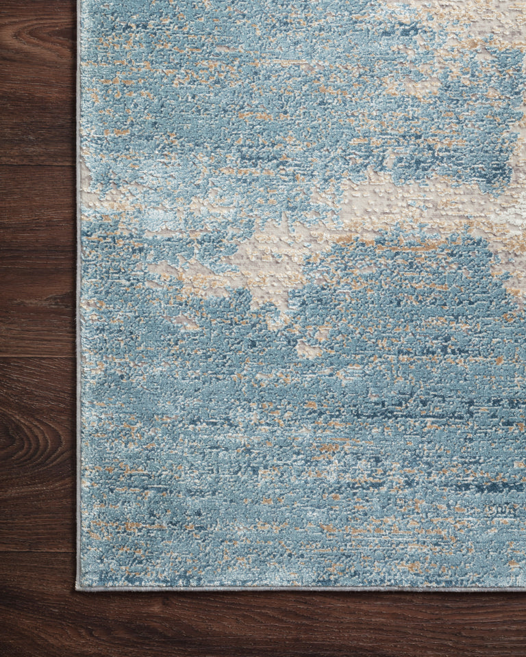 Loloi Rugs Sienne Collection Rug in Sand, Ocean - 7'10" x 10'10"