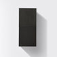 KubeBath Bliss 12" Wide by 24" High Linen Side Cabinet With Two Doors in Black Wood Finish, SLBS28-BK
