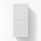 KubeBath Bliss 12" Wide by 24" High Linen Side Cabinet With Two Doors in Gloss White Finish, SLBS28-GW