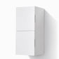 KubeBath Bliss 12" Wide by 24" High Linen Side Cabinet With Two Doors in Gloss White Finish, SLBS28-GW