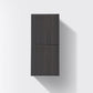 KubeBath Bliss 12" Wide by 24" High Linen Side Cabinet With Two Doors in High Gloss Gray Oak Finish, SLBS28-HGGO