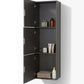 KubeBath Bliss 18" Wide by 59" High Linen Side Cabinet With Three Doors in Gray Oak Finish, SLBS59-GO